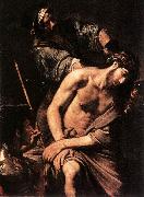 VALENTIN DE BOULOGNE Crowning with Thorns a painting
